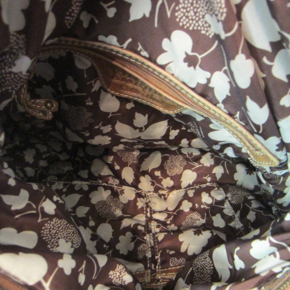 Nine West Vintage American Collection Leather Shoulder Bag Light Brown w/Buckles - Picture 2 of 12